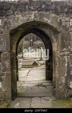 Église abandonnée à Heptenstall Banque D'Images