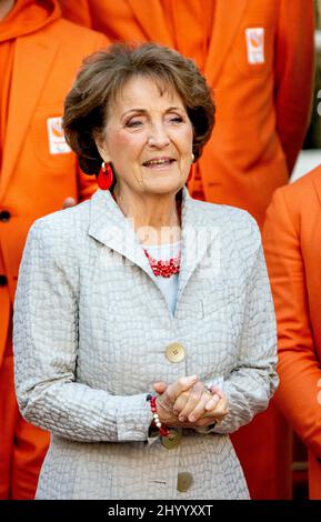 La Haye, Niederlande. 15th mars 2022. La princesse Margriet des pays-Bas au Palais Noordeinde de la Haye, le 15 mars 2022, recevra les médaillés des Jeux paralympiques d'hiver de 2022 crédit : Albert Nieboer/pays-Bas OUT/point de vue OUT/dpa/Alay Live News Banque D'Images