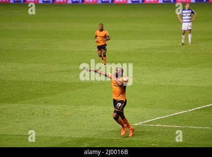 Loups footballeur Benik Afobe. Wolverhampton Wanderers v Reading à Molineux 13/03/2018 - Sky Bet Championship Banque D'Images