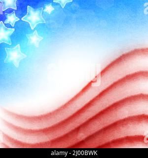 4 juillet, jour de l'Indépendance américaine contexte Illustration de Vecteur