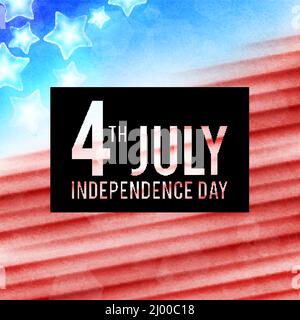 4 juillet, jour de l'Indépendance américaine contexte Illustration de Vecteur