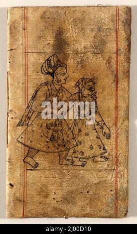 Livre de dessins. Népal, fin du 19th siècle. Livres. Encre sur papier Banque D'Images