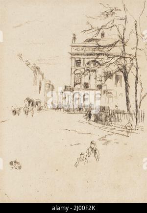 Fitzroy Square. James Abbott McNeill Whistler (États-Unis, 1834-1903). États-Unis, 1878/1881. Tirages ; gravures. Gravure Banque D'Images