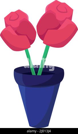Boutique colorée isolée de fleurs Vector Illustration de Vecteur