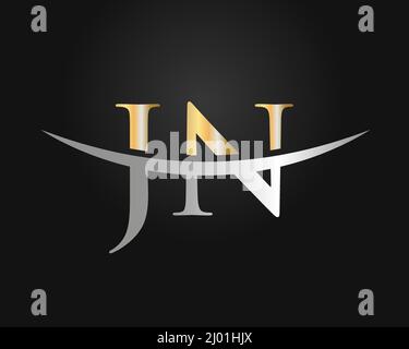 Original monogramme lettre JN logo Design Vector. MODÈLE DE conception DE LOGO JN Illustration de Vecteur