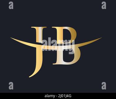 Original monogramme lettre JB logo Design Vector. Modèle de conception de logo JB Illustration de Vecteur