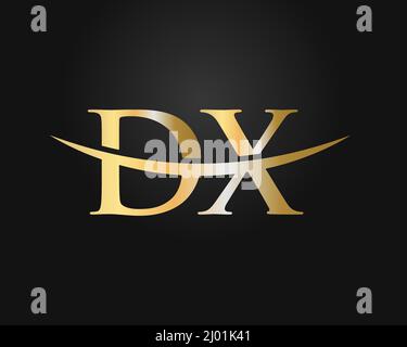 Original monogramme lettre DX logo Design Vector. Modèle de logo DX Illustration de Vecteur