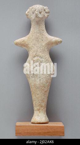 Figurine femelle. Anatolie, Syro-Hittite, 2000-1000 av. J.-C. Sculpture. Terre cuite Banque D'Images