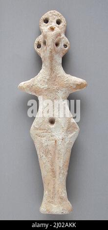 Figurine femelle. Anatolie, Syro-Hittite, 2000-1000 av. J.-C. Sculpture. Terre cuite Banque D'Images