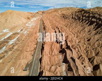 Dents du dragon, désert d'Atacama, Chili Banque D'Images