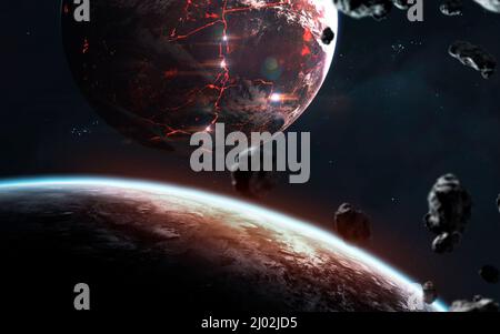 L'art de l'espace profond Banque D'Images