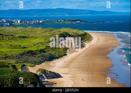 Whiterocks, Causeway Coast, Comté d'Antrim, Irlande du Nord Banque D'Images