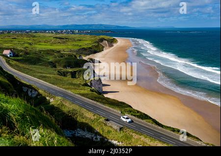 Whiterocks, Causeway Coast, Comté d'Antrim, Irlande du Nord Banque D'Images