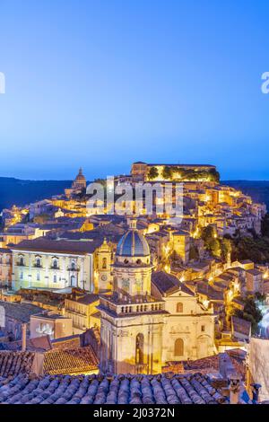 Ragusa Ibla, Val di Noto, site du patrimoine mondial de l'UNESCO, Sicile, Italie, Europe Banque D'Images