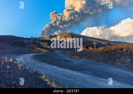 Etna Sud, Catane, Sicile, Italie, Europe Banque D'Images