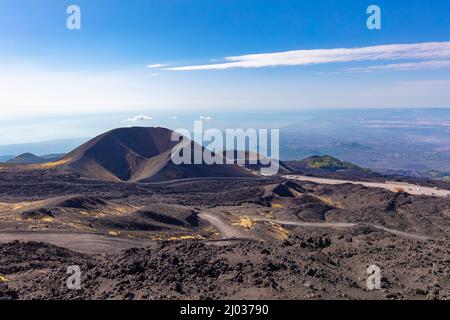 Etna Sud, Catane, Sicile, Italie, Europe Banque D'Images