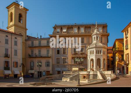 Piazza della Bollente, Acqui terme, Alessandria, Piémont, Italie, Europedella Bollente Banque D'Images