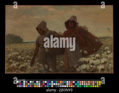 Les cueilleurs de coton. Winslow Homer (États-Unis, Massachusetts, Boston, 1836-1910). États-Unis, 1876. Peintures. Huile sur toile Banque D'Images