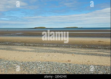 Skerries, Irlande - vue sur la plage de la ville de Skerries, comté de Dublin, Irlande Banque D'Images