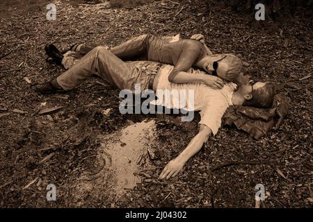 Grounds for Sculpture est un musée, un jardin de sculptures et un arboretum situés à Hamilton, NJ USA. Banque D'Images