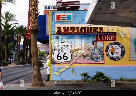 Art mural, Las Vegas, Nevada, États-Unis. Banque D'Images