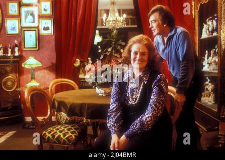 Joan Sutherland et Richard Bonynge en Suisse 1981 Banque D'Images