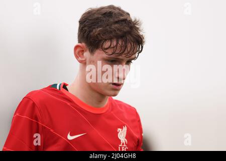 Vinovo, Italie, 15th mars 2022. Tyler Morton, de Liverpool, lors du match de la Ligue des jeunes de l'UEFA au Centre Juventus, à Vinovo. Crédit photo à lire: Jonathan Moscrop / Sportimage crédit: Sportimage / Alay Live News Banque D'Images