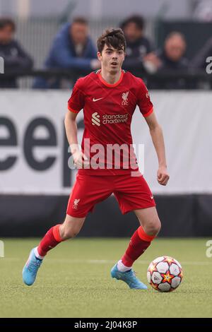 Vinovo, Italie, 15th mars 2022. Dominic Corness, de Liverpool, lors du match de la Ligue des jeunes de l'UEFA au Centre Juventus, à Vinovo. Crédit photo à lire: Jonathan Moscrop / Sportimage crédit: Sportimage / Alay Live News Banque D'Images