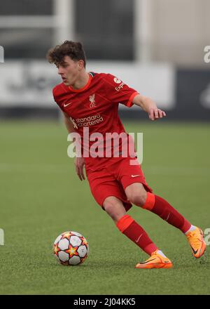 Vinovo, Italie, 15th mars 2022. Owen Beck, de Liverpool, lors du match de la Ligue des jeunes de l'UEFA au Centre Juventus, à Vinovo. Crédit photo à lire: Jonathan Moscrop / Sportimage crédit: Sportimage / Alay Live News Banque D'Images