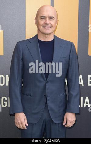 Rome, Italie. 16th mars 2022. Luca Zingaretti participe à la photocall de la série Sky tv il Re à l'espace Moderno Cinema. Crédit : SOPA Images Limited/Alamy Live News Banque D'Images