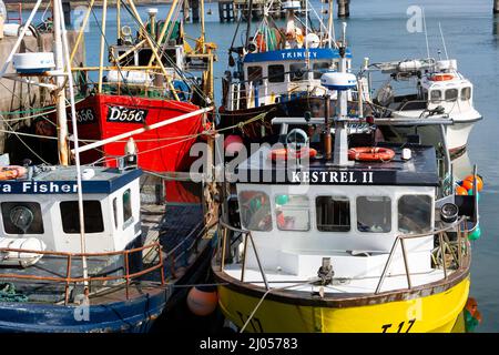 Portmagee, comté de Kerry, Irlande. 16th mars 2022. Bateaux de pêche dans le port de Portmagee, comté de Kerry, Irlande crédit: Stephen Power/Alay Live News Banque D'Images