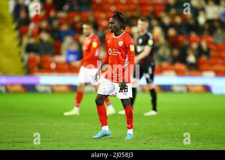 Oakwell, Barnsley, Angleterre - 15th mars 2022 Domingos Quina (28) de Barnsley - pendant le jeu Barnsley v Bristol City, Sky Bet EFL Championship 2021/22, à Oakwell, Barnsley, Angleterre - 15th mars 2022 crédit: Arthur Haigh/WhiteRosePhotos/Alay Live News Banque D'Images