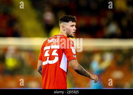 Oakwell, Barnsley, Angleterre - 15th mars 2022 Matty Wolfe (33) de Barnsley - pendant le jeu Barnsley v Bristol City, Sky Bet EFL Championship 2021/22, à Oakwell, Barnsley, Angleterre - 15th mars 2022 crédit: Arthur Haigh/WhiteRosePhotos/Alay Live News Banque D'Images