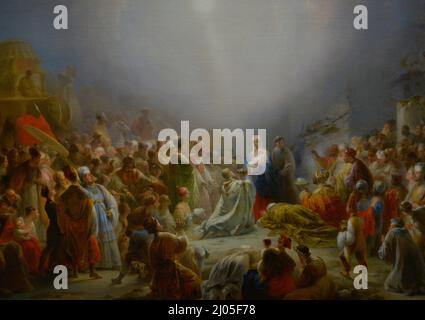 Domingos António de Sequeira (1768-1837). Peintre portugais. 'L'adoration des Magi', 1828. Huile sur toile (100 x 140 cm). Musée national d'Art ancien Lisbonne, Portugal. Banque D'Images