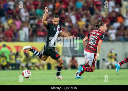 Rio de Janeiro, Brésil. 16th mars 2022. Nene pendant Vasco x Flamengo tenu au stade Maracanã pour le premier match de la Campeonato Carioca semifinal, le mercredi soir (16), à Rio de Janeiro, RJ. Credit: Celso Pupo/FotoArena/Alamy Live News Banque D'Images