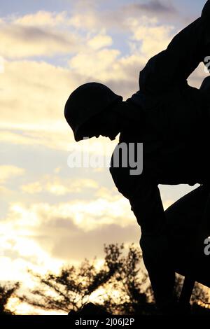 Mémorial Iwo Jima, Arlington, Virginie, États-Unis. Banque D'Images