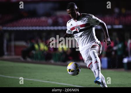 Sao Paulo, Brésil. 17th mars 2022. SP - Sao Paulo - 03/16/2022 - COUPE BRÉSILIENNE 2022, SAO PAULO X MANAUS - joueur de Marquinhos pour Sao Paulo lors d'un match contre Manaus au stade Morumbi pour le championnat Copa do Brasil 2022. Photo: Ettore Chiereguini/AGIF/Sipa USA crédit: SIPA USA/Alay Live News Banque D'Images