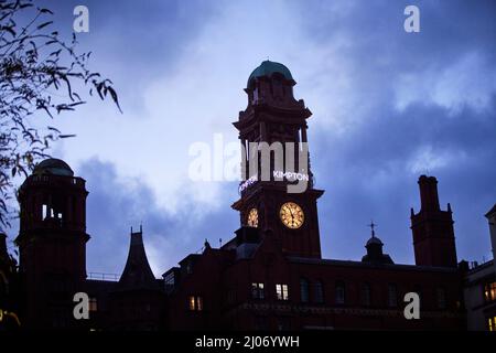 Manchester Kimpton Clocktower Hotel la nuit Banque D'Images