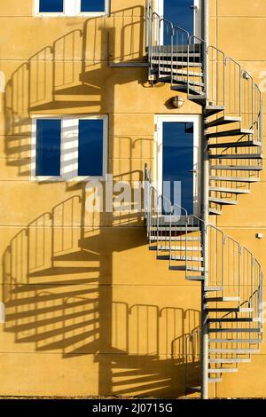 Escalier et ombre Banque D'Images