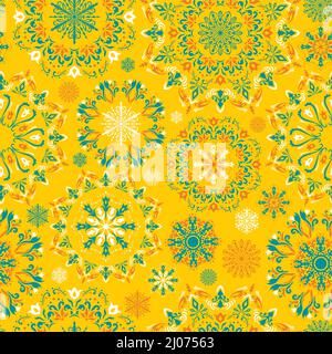 Motif de neige jaune vectoriel Illustration de Vecteur