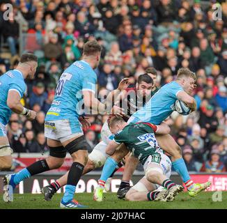 Gallagher Premiership Rugby Leicester Tigers Gloucester Rugby Club Banque D'Images