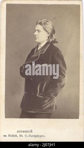 Portrait du violoniste August Wilhelmj (1845-1908). Musée : COLLECTION PRIVÉE. Auteur: Sergei Lvovich Levitsky. Banque D'Images