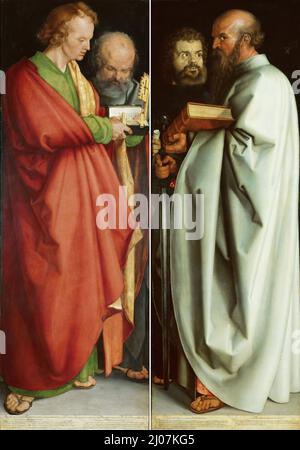 Les quatre Apôtres. Musée: Alte Pinakothek, Munich. Auteur: Albrecht Dürer. Banque D'Images