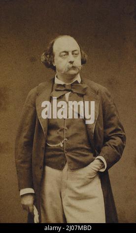 Portrait de Gustave Flaubert (1821-1880). Musée : COLLECTION PRIVÉE. Auteur: ETIENNE CARJAT. Banque D'Images