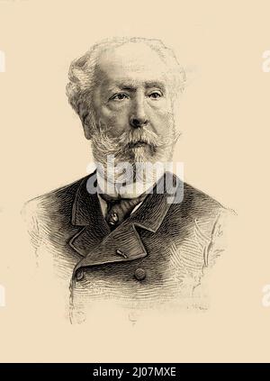 Portrait du compositeur Édouard Lalo (1823-1892). Musée : collection privée. Auteur : anonyme. Banque D'Images