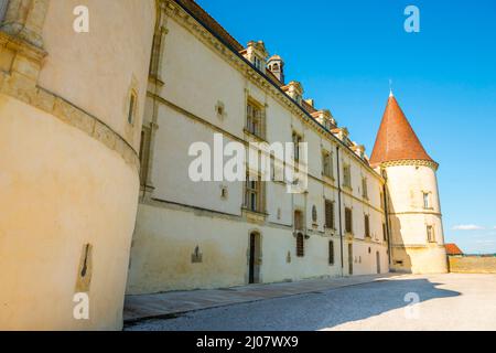 Château de Chailly sur Armancon en Bourgogne, France. *** Légende locale *** château,hôtel,façade,bâtiment extérieur,structure construite,histoire,ancien,ancien, Banque D'Images