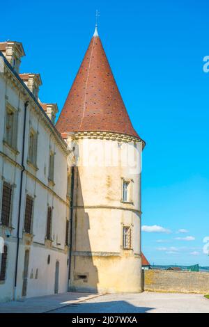 Château de Chailly sur Armancon en Bourgogne, France. *** Légende locale *** château,hôtel,façade,bâtiment extérieur,structure construite,histoire,ancien,ancien, Banque D'Images