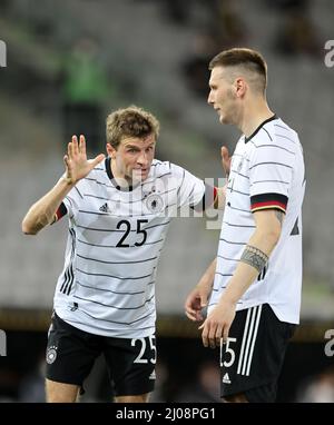 Thomas MŸller Deutschland redet auf Niklas SŸle Suele ein Fussball LŠnderspiel Deutschland - DŠnemark 1:1 © diebilderwelt / Alay stock Banque D'Images