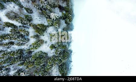 Vue aérienne du célèbre lac Bateti Banque D'Images