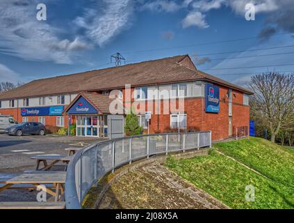 Washington MOTO Motorway Service Station sur le A1(M) dans le comté de Durham, Angleterre Royaume-Uni Banque D'Images